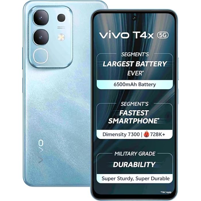 VIVO T4X 5G (6GB/8GB RAM, 128GB/256GB Storage) – Turbo Power. Ultra Style.