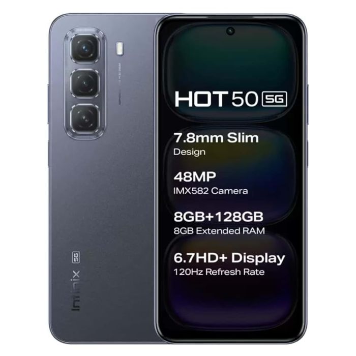 INFINIX HOT 50 5G – Speed Ka Boss, Style Ka King | 8GB RAM | 128GB ROM