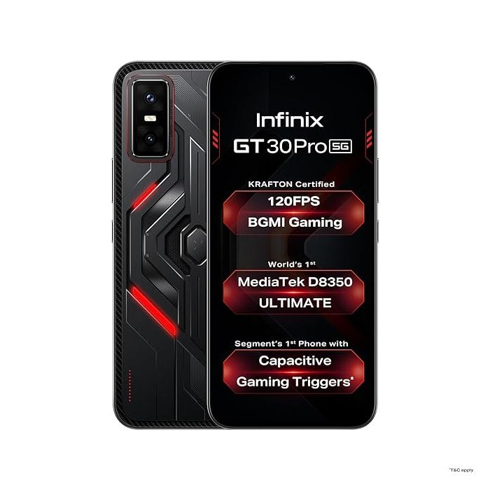 INFINIX GT 30 Pro 5G (12GB RAM, 256GB Storage) – Gaming Monster with AMOLED Display & Turbo Charge!