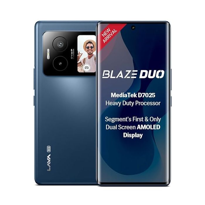 LAVA Blaze DUO 2 | 8GB RAM + 128GB Storage | Dual Camera | Big Battery | Made in India