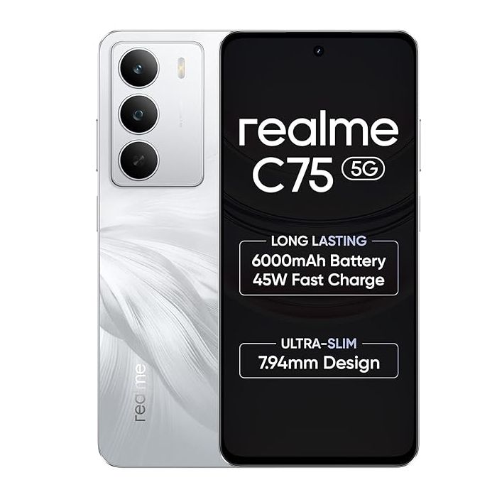 Realme C75 5G – Power in Style! 6+128GB, 120Hz Display, 6000mAh Battery, 40MP Camera