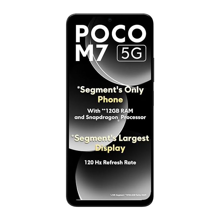 POCO M7 5G (6GB RAM, 128GB ROM) – Superfast 5G, Stylish Design aur Zabardast Performance!