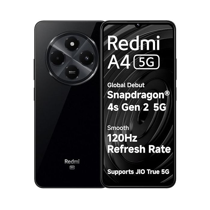 Redmi A4 5G (4GB RAM, 64|128GB Storage) - Ultra Fast Performance with Stylish Design | Budget King Smartphone