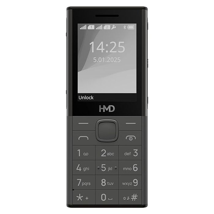 HMD 150 DS Music Phone | Powerful Loud Speaker | Wireless FM Radio | 2500 mAh Battery | Dark Grey