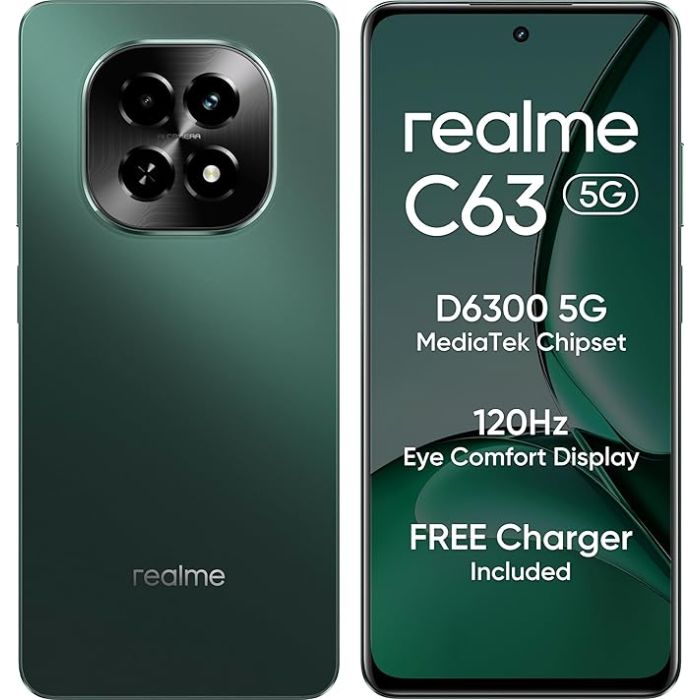 REALME C63 5G (6GB RAM, 128GB Storage) – Style, Speed & Smart Performance