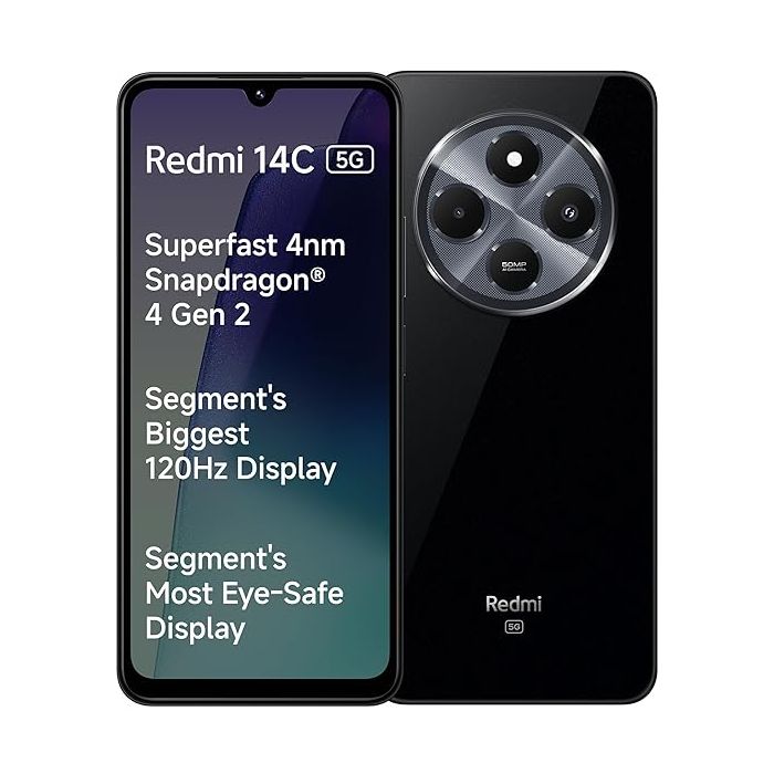 REDMI 14C 5G Smartphone – 4GB|6GB RAM, 64GB|128GB ROM | Superfast 5G | Zabardast Performance & Style