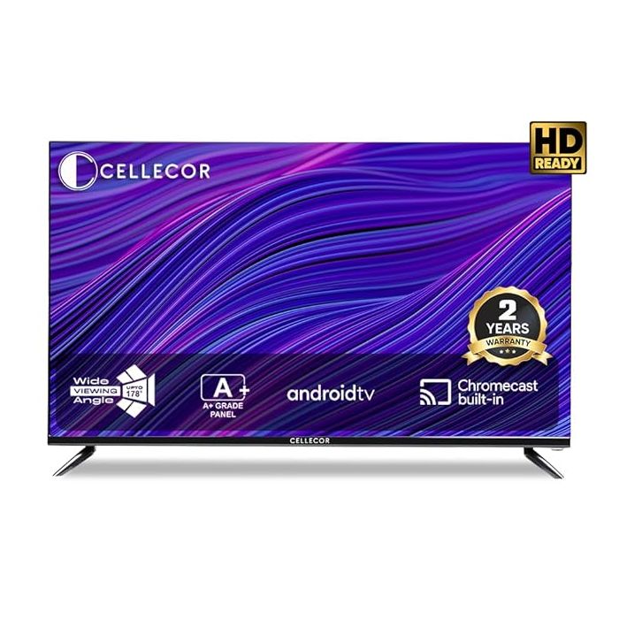 CELLECOR LED SMART TV E32X 32 Inch – HD Ready, Frameless Design, Powerful Sound & Smart Connectivity