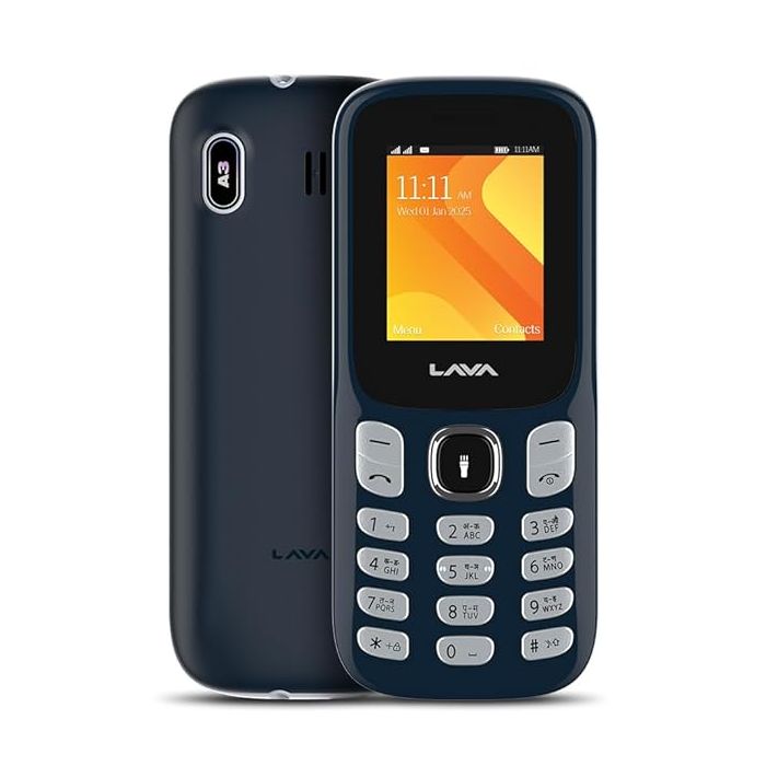 Lava A3 King Dual Sim Keypad Mobile Phone | 1750mAh Big Battery | 1.8" Large Display | 7 Languages Read & Write Support | Vibration Alert (Dark Blue)