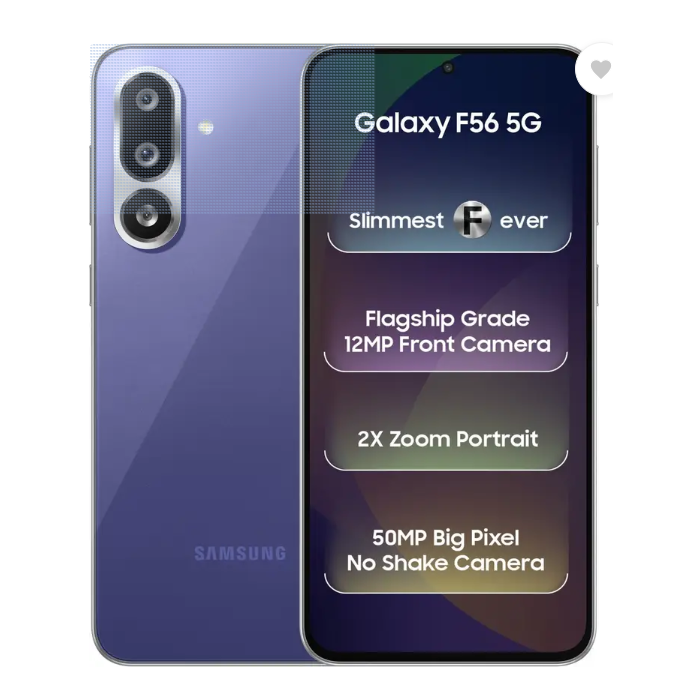 SAMSUNG Galaxy F56 5G (8GB RAM, 128GB Storage) – Super AMOLED+ Display | Snapdragon Processor | 50MP Camera