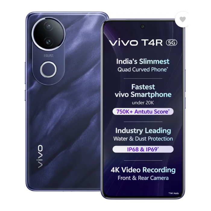 Vivo T4R 5G (8GB + 128GB) – Ultra Speed Performance Smartphone