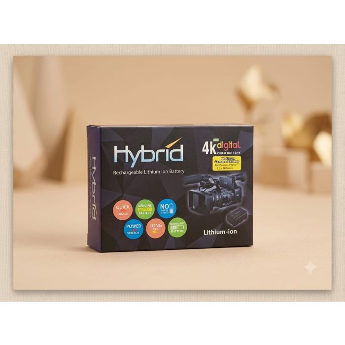 HYBRID RECHARGEABLE LITHIUM ION CAMERA BATTERY LP-E6N 7 2V 7600 MAH