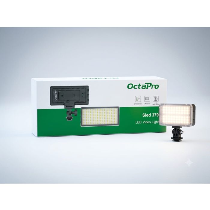 OCTAPRO SLED  379 LED VIDEO LIGHT 2700K-6500K