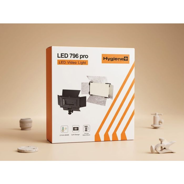 HYGIENE + LED 796 PRO LED VIDEO LIGHT 2700K-6500K